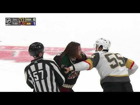 NHL Fight - Golden Knights @ Coyotes - Kolesar vs O'Brien - 03/12/2021