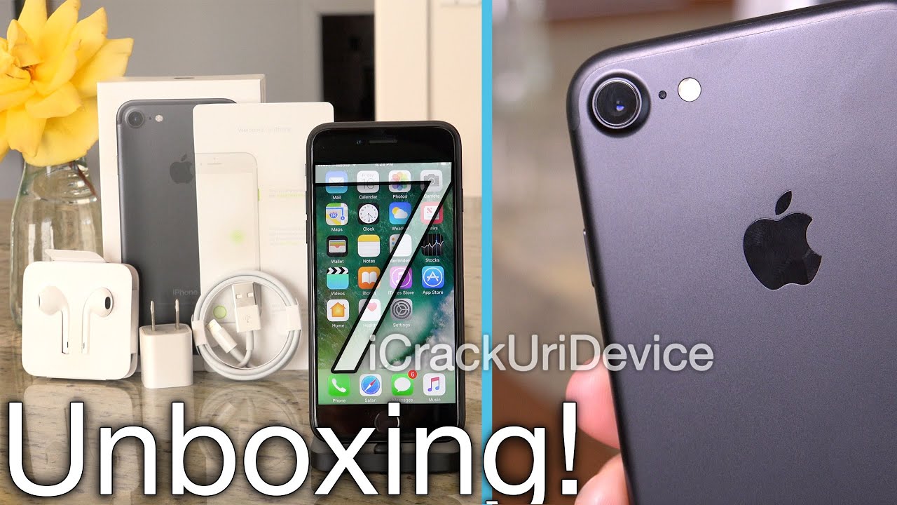 iPhone 7 Unboxing - Review and Setup (Matte Black)