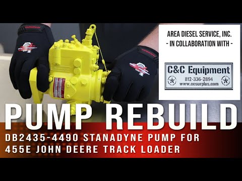 @AreaDieselService DB2 Pump Rebuild for @C_CEQUIPMENT's JD455E Track Loader DB2435-4490 Stanadyne