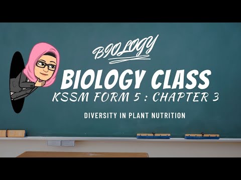 Biology KSSM Form 5 : Chapter 3 - Diversity in Plant Nutrition
