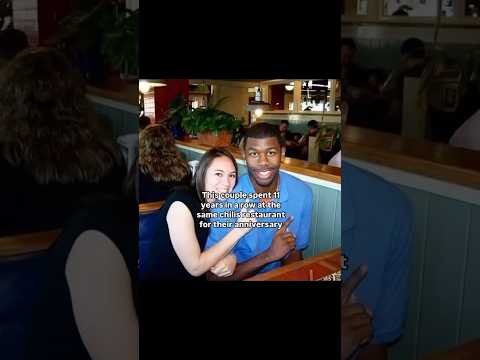 This couple spent 11 years in a row at the same chilies restaurant for their anniversary