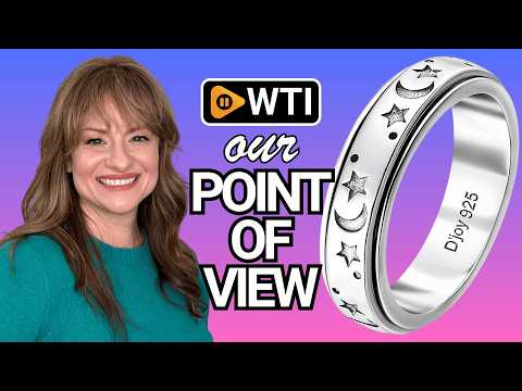 Shop LC 925 Sterling Silver Spinner Fidget Anxiety Ring for Women A Moon Star 7 - WTI product video review