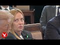 Italian PM Giorgia Meloni S Priceless Reaction As Merz Lectures Trump