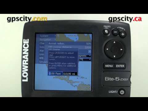 Lowrance Video Elite 5 Manual - GPS Off Course Alarm