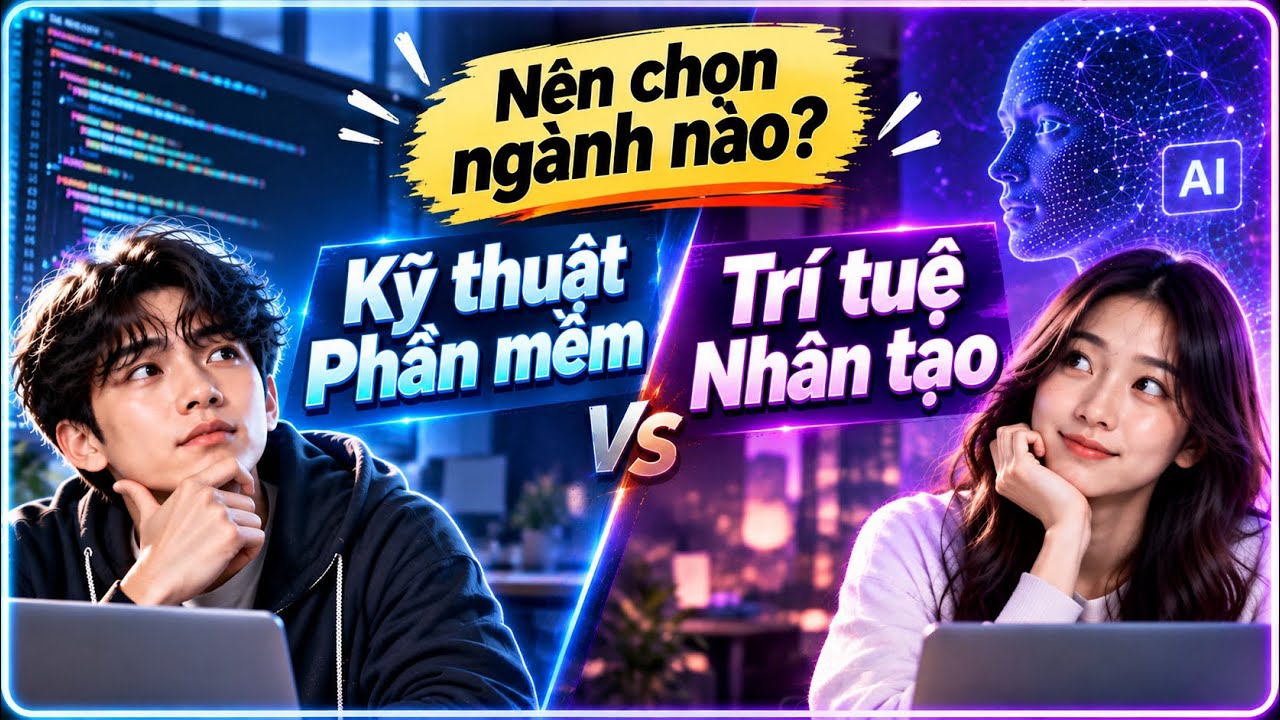 Kỹ thuật Phần mềm vs AI: Ngành Nào Thắng 5 Năm Tới? - Sinh viên cần biết khi lựa chọn
