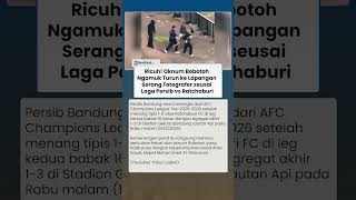 Kemenangan Pahit Berujung Ricuh! Oknum Suporter Persib Serang Fotografer di Stadion GBLA