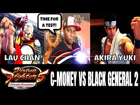 VF5US- C-MONEY VS BLACK GENERAL 2! (Virtua Fighter 5: Ultimate Showdown)- Lau Chan VS Akira Matches.