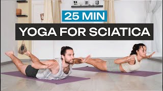 25 Min Yoga For Sciatica | Lower Back Pain Reset