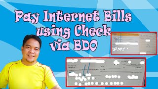 Pay internet bills using check via BDO