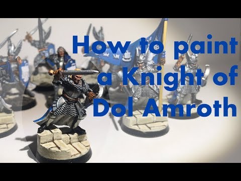 How to Paint a Knight of Dol Amroth - Battle Games in Middle Earth - Strategy Battle Game