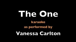 The One - Vanessa Carlton - Karaoke - Instrumental - Lyrics