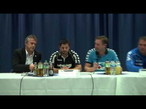 Pressekonferenz nach dem Sieg über Lemgo"