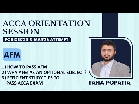 ACCA AFM | How to pass AFM | Efficient Study Tips to Pass ACCA Exam | VIFHE