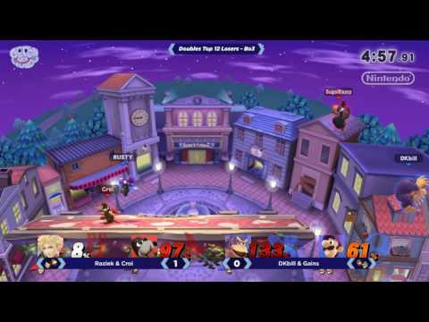 Raziek & Croi vs DKbill & Gains - GOML 2017 - Wii U Doubles Losers Top 12