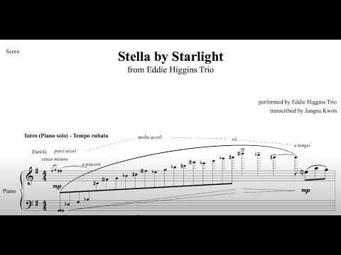 Stella by Starlight - Eddie Higgins Trio (sheet)