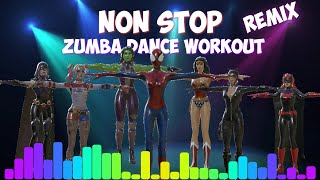 30 Min Cardio Zumba Dance Workout (Non Stop DJ Remix 2024) Superhero Dance Video!!