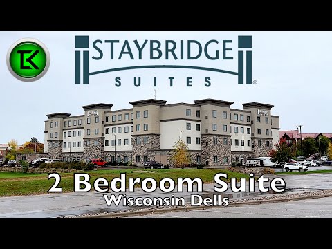 Hotel Tour: Staybridge Suites Wisconsin Dells - Lake Delton (IHG Hotel) 2 bedroom suite #hotel