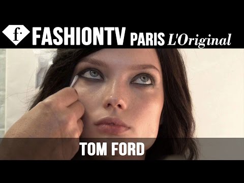 Tom Ford Hair & Makeup | London Fashion Week Spring/Summer 2015 | FashionTV