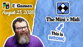 Uh oh | NYT Mini and Midi Crossword August 23, 2026