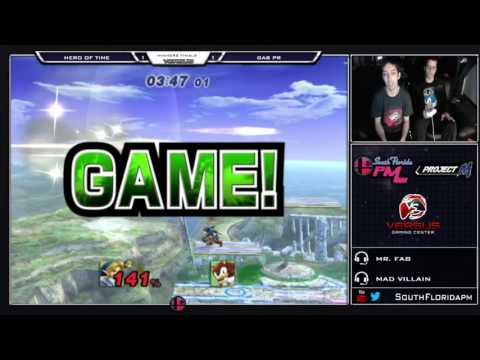 Versus Project M Weekly 12/27/15 - Winners Finals - Hero of Time (Link) vs Gab PR (Sonic)