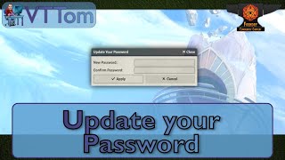 Update Your Password - Foundry VTT [Toms Module]