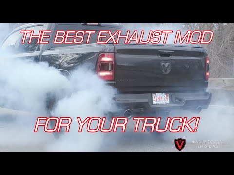 Ram 1500 with Valvetronic Designs Universal Mufflers + Resonator Delete