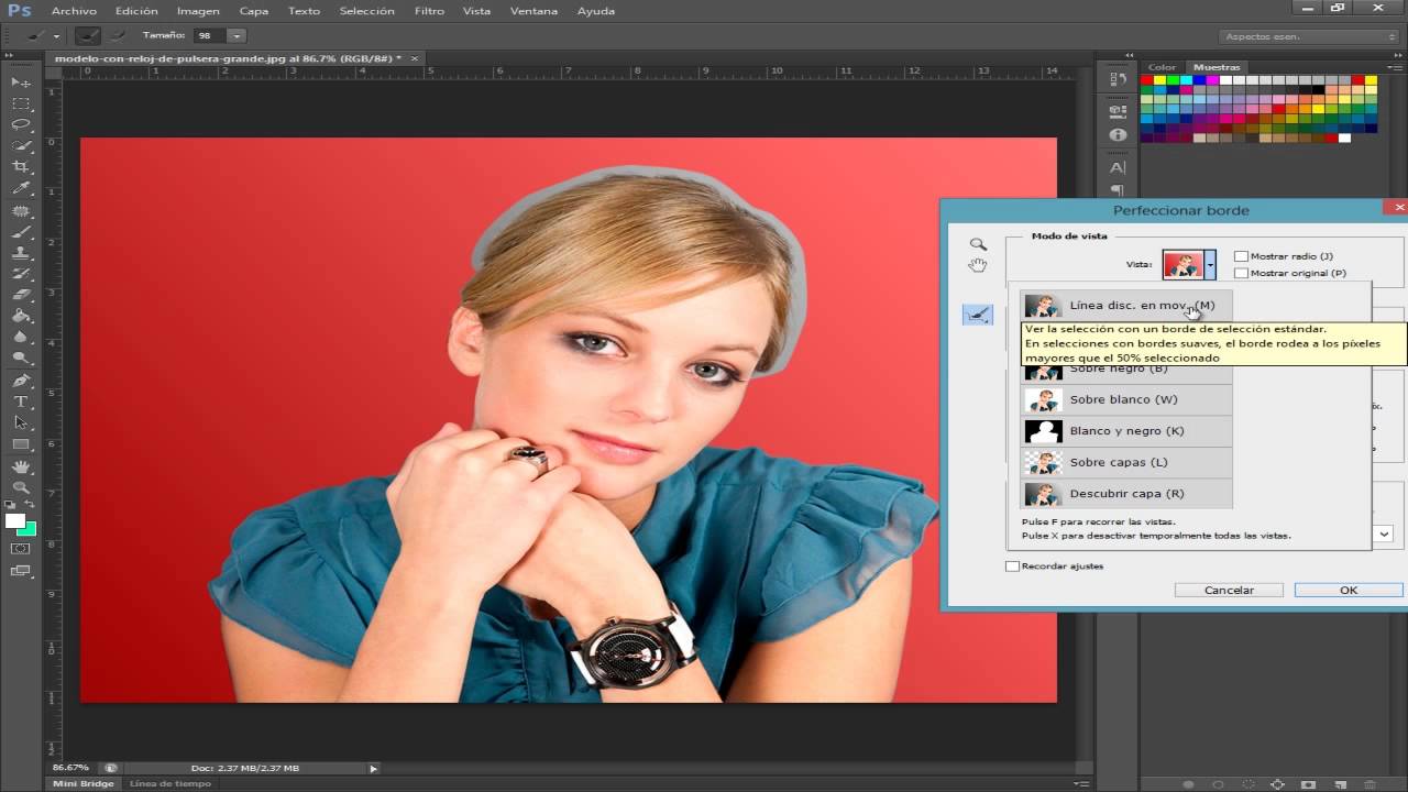 Como QUITAR el FONDO a una foto en PHOTOSHOP [ pluma ] Tutorial