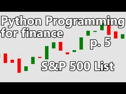 Automating getting the S P 500 list Python Programming for Finance p 5