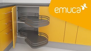 Como instalar um mecanismo de canto extraível Huit Titane com prateleiras extraíveis