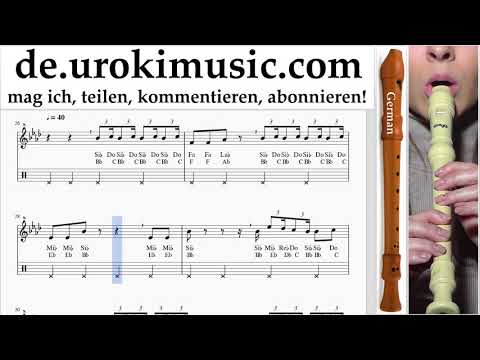Blockflöte Lernen G. Camila Cabello - Something's Gotta Give Tabulatur um-ih995