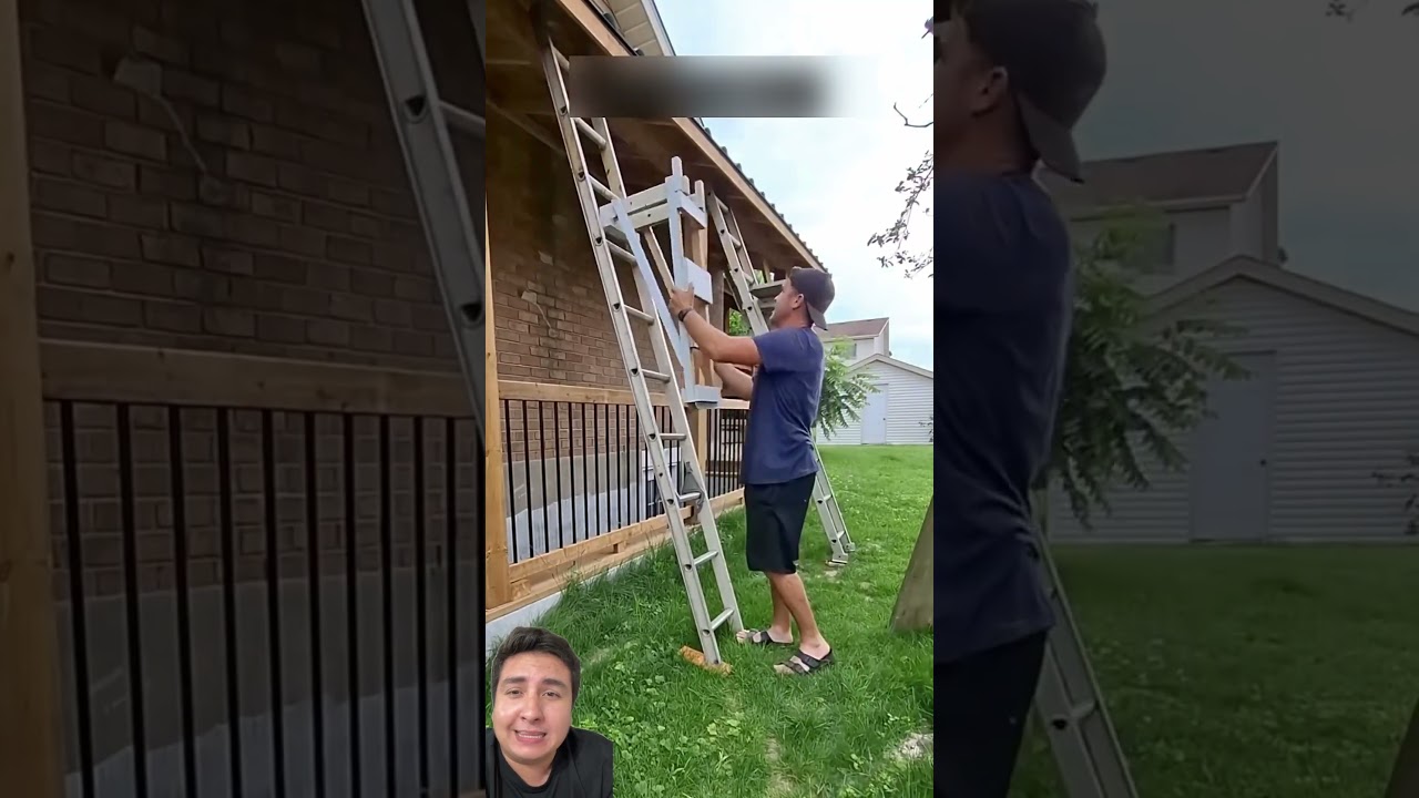 Work safer on stairs with this scaffolding #engineering #construction #home