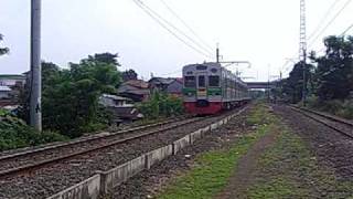 preview picture of video 'Railway Train : KRL Ciujung Tambahan Passing Tanah Kusir'