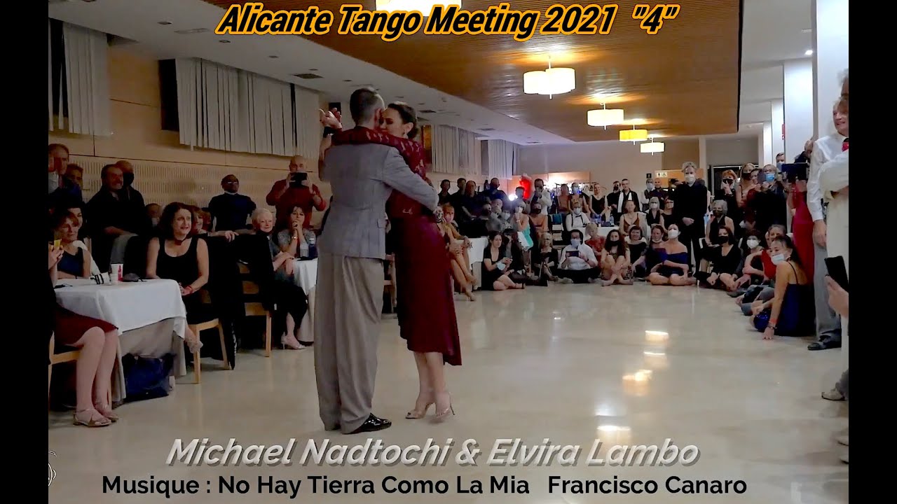 Michael Nadtochi & Elvira Lambo. Dancing Milonga at Alicante Tango Meeting, Spain.