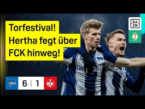 Hertha BSC - 1. FC Kaiserslautern | Achtelfinale | DFB-Pokal | DAZN Highlights