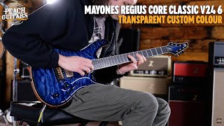Video thumbnail for No Talking...Just Tones | Mayones Regius Core Classic V24 6 Transparent Custom Colour by Peach Guitars