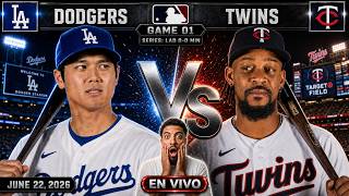 DODGERS 🆚 TWINS 🟥 EN VIVO 🟥 | NARRACIÓN HOY 22/06/26