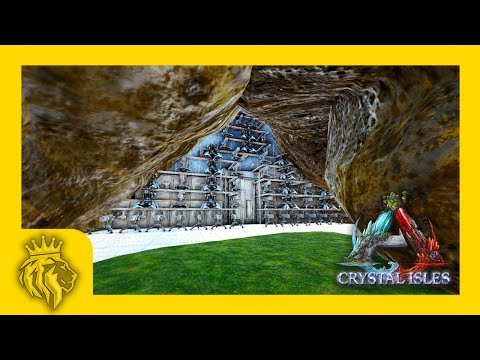 Crystal Isles Floating Island Cave FULL BASE Design | 40 Lat 70 Lon | ARK: Survival Evolved