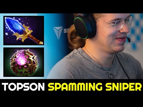 TOPSON is Spamming Sniper with Scepter & Octarine Core Build 7.32c Dota 2