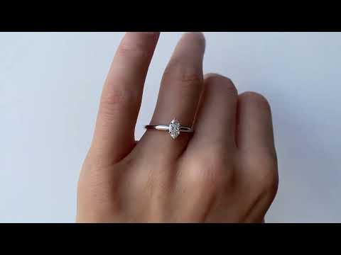 0.4 carat Marquise Diamond Ring 6-Prong - Style#3776