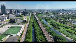 台中 西屯足球場 高鐵 日景 5.1K30 空拍素材