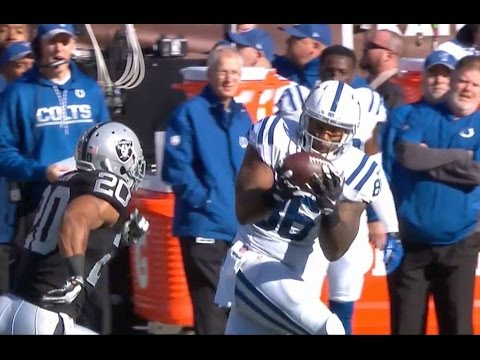Andrew Luck 45 Yard Pass To Erik Swoope || Week 16 Colts at Raiders