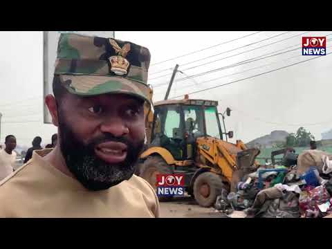 Rubbish kept in homes for months is now appearing on the streets during the clean-up — Col. Quaye