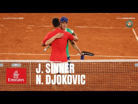 Highlights Sinner vs Djokovic Semi-final | Roland-Garros 2025