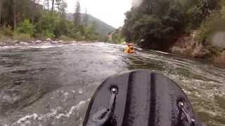 preview picture of video 'Riverboarding Merced River El Portal class 4+'