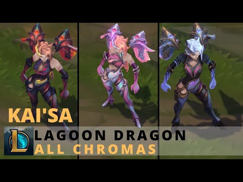 Lagoon Dragon Kai'Sa All Chromas - League of Legends