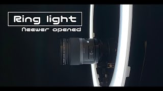 Ring light opened 「Neewer 20inch LED Ring Light Kit」