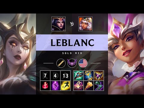 LeBlanc Mid vs Qiyana: Killing spree - NA Master Patch 25.S1.1