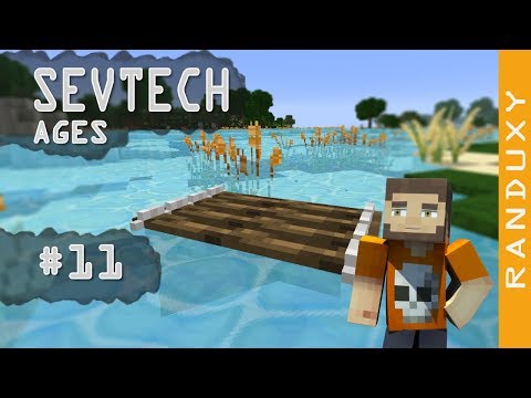SevTech Ages: Minecraft - Ep.11 - We have a Map, strainers, and rafts.