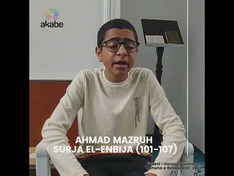 Ahmed Mazruh - Surja El-Enbija (101-107)