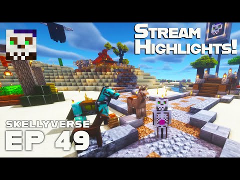 The Dark Descent + Stream Highlights! - MineCraft SMP (Skellyverse) S01E49
